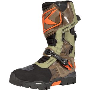 Klim Adventure GTX, laarzen Gore-Tex, Zwart/Bruin/Oranje, 7