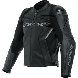 Dainese Racing 4, leren jack, zwart/zwart, 56