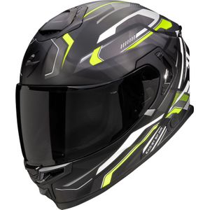 Scorpion EXO-GT SP Air Augusta, integraalhelm, Mat Zwart/Grijs/Neon-Geel, L