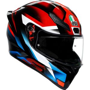 AGV K1 S Fastlap, integraalhelm, Zwart/Rood/Blauw/Wit, S