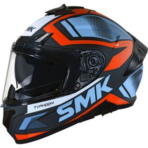 SMK Typhoon Thorn, integraalhelm, Donkerblauw/Oranje/Zwart/Wit, M