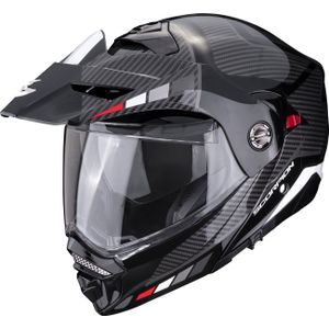 Scorpion ADX-2 Camino, opklapbare helm, zwart/grijs/rood, XXL