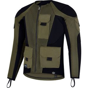 Knox Urbane Pro MK3 Utility Men, protector jas, zwart/donkergroen, XL