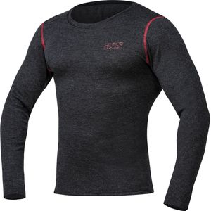 IXS 365 Merino, functioneel shirt, donkergrijs, XS/S