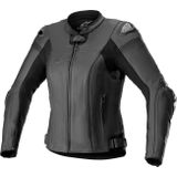 Alpinestars Stella Missile V2, leren jas vrouwen, zwart/zwart, 46