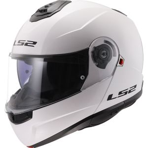 LS2 FF908 Strobe II Solid, opklapbare helm, Wit, L