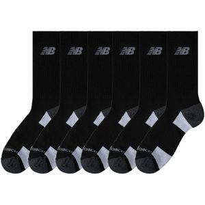 New Balance - Performance Cushioned Crew Socks - 6-pack - Werksokken