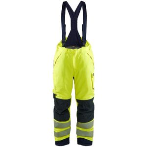 Blaklader 1817-1534 Multinorm Winter bretelbroek - High Vis Geel/Marineblauw