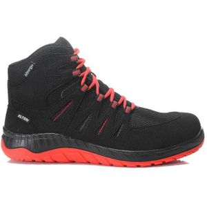 Elten Maddox Compo Black-Red Mid ESD S3S Werkschoen