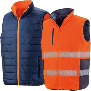 Result Reversible Soft Padded Safety Gilet