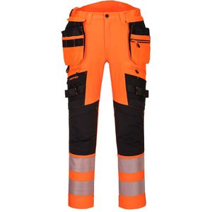 Portwest  DX4-Hi-Vis broek met afneembare holsterzakken DX442