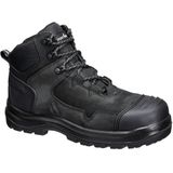 Portwest - Apex Composiet Halfhoge Werkschoen - Zwart - Nubuck Leer - S3S HRO SR