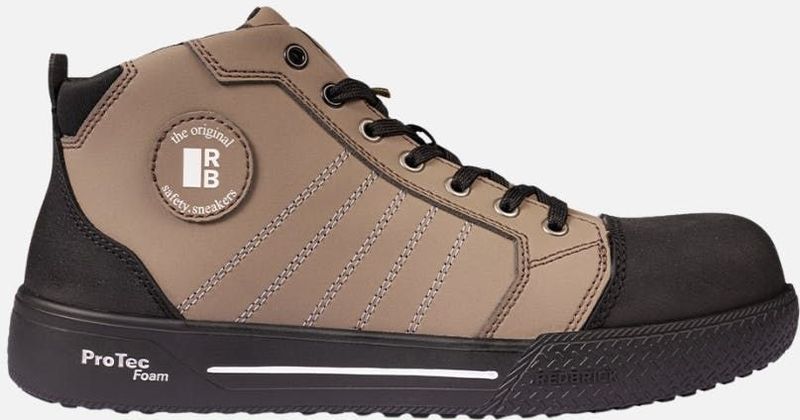 Redbrick - Jump High - Werkschoen - Enkelhoog - Zwart - Microfiber