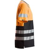 Snickers 2534 AllroundWork High-Vis T-Shirt Klasse 1 - HV Oranje Zwart