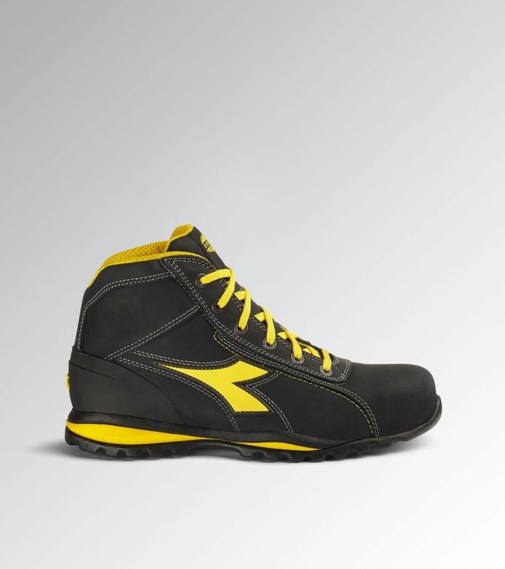 Diadora - Glove Mid S3S FO HRO - Werkschoen - Zwart - Nubuck Rundleer