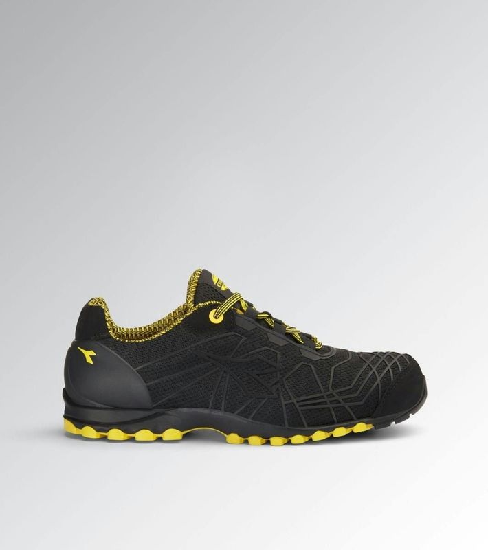 Diadora - Beat DA2 Text Low S1PS FO HRO SR - Werkschoen - Zwart - 100% Gerecycled Polyester