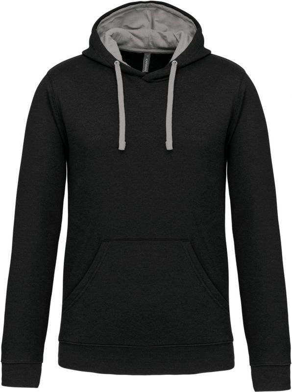 Kariban Hooded Sweater Met Gecontrasteerde Capuchon