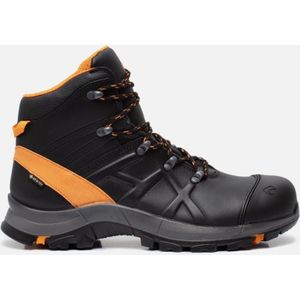 Haix - Black Eagle Safety 54 Mid - Werkschoen - Zwart/Oranje - Lederen Bovenwerk