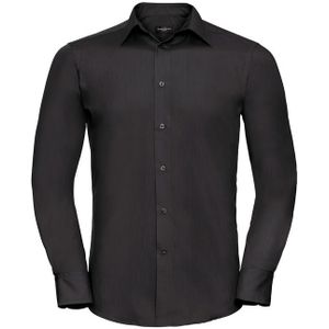 Russell Long Sleeve Tailored Polycotton Poplin Shirt Heren