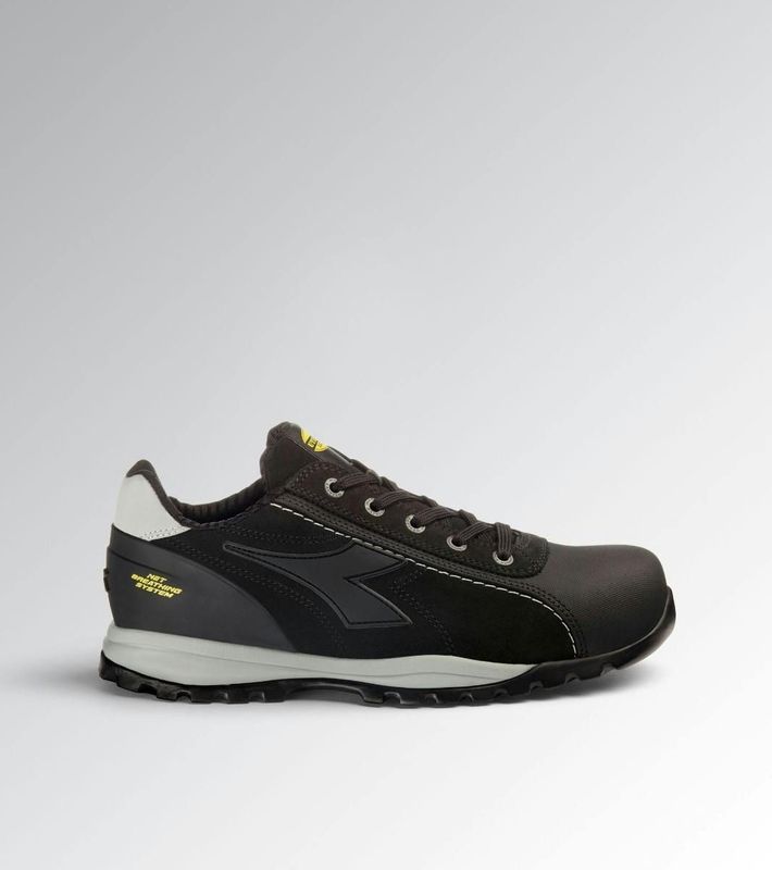 Diadora - Glove Net Low Pro S3L FO SR HRO ESD - Veiligheidsschoenen - Zwart - Kalfssuède