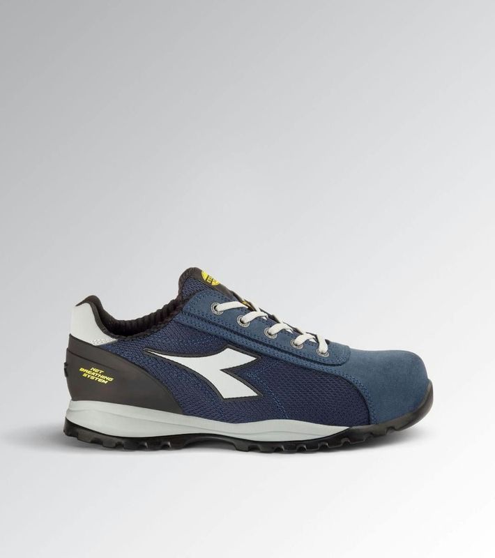 Diadora - Glove Net Low S1PL FO SR HRO ESD - Veiligheidsschoenen - Zwart - Kalfssuède