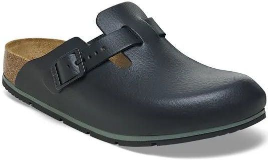 Birkenstock - Boston Pro LE - Werkklomp - Zwart - PU-gecoat Natuurleder