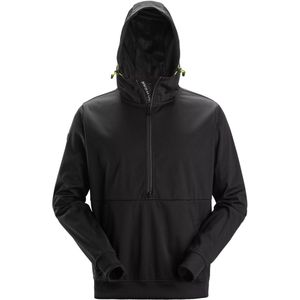 Snickers FlexiWork, Windblocker Stretch Hoodie met Halve Rits