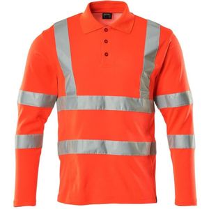 Mascot Safe Classic Poloshirt met lange mouwen 18283-995 - Hi-Vis rood