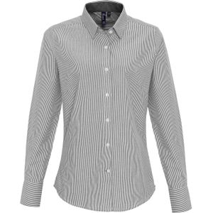 Premier Women´s Cotton Rich Oxford Stripes Shirt