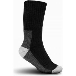 Thermosokken - Zwart/Grijs - Gemengd Weefsel - Anatomisch Voetbed