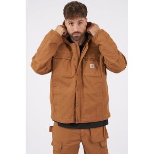 Carhartt Relaxed Fit Washed Duck Sherpa-Lined Utility Jacket