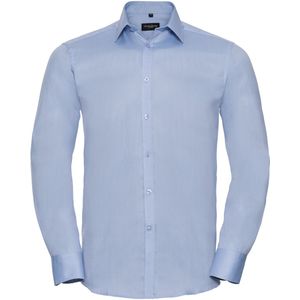 Russell Long Sleeve Tailored Herringbone Shirt Heren