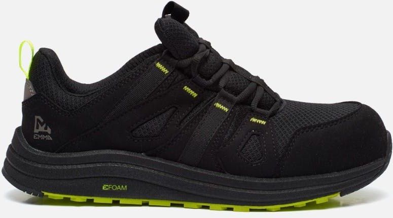 Emma - E-Bounce S1PS - Werkschoen - Black-Lime