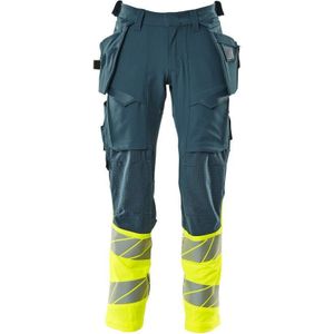 Mascot Accelerate Safe Broek met spijkerzakken 19131-711 - mosgroen/hi-vis oranje