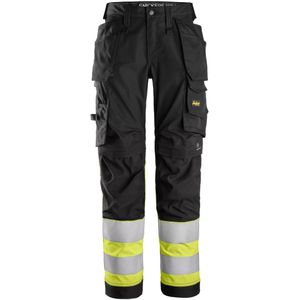 Snickers High-Vis, Klasse 1 Dames Stretch Werkbroek met Holsterzakken 6734