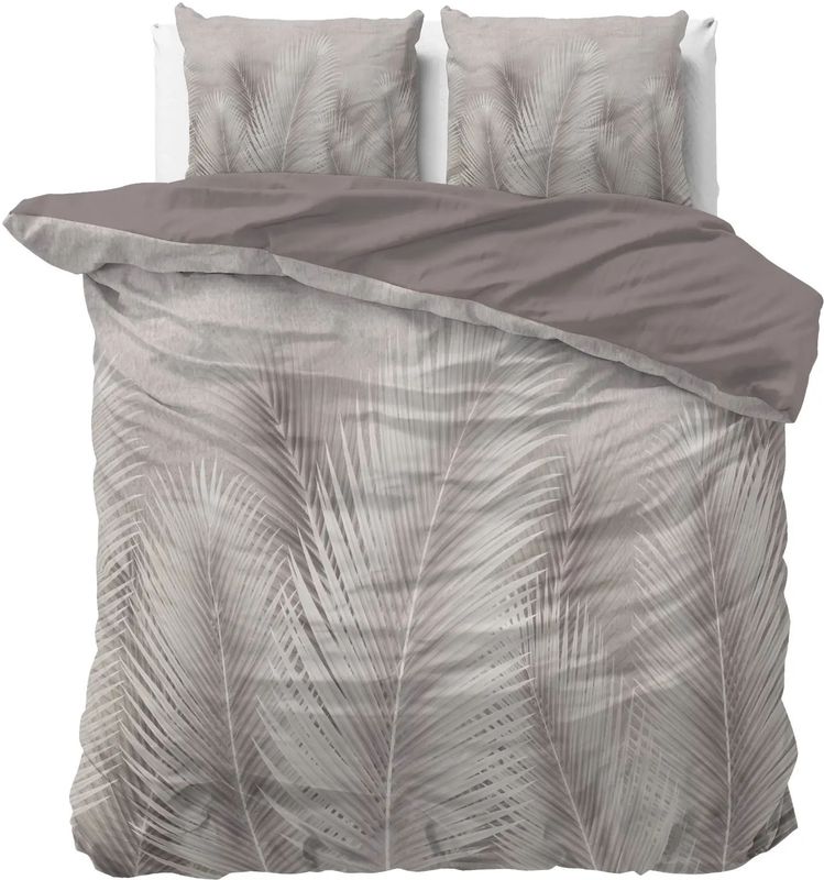 Sleeptime - Dekbedovertrek Karlo - Beige - 140x200x220 + 1 Kussensloop 60x70