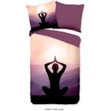 Pure - Dekbedovertrek Yoga - microfiber nr.30448 paars --240x220 + 2 kussenslopen 60x70