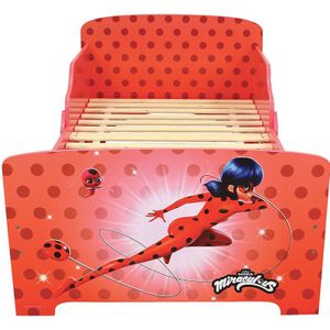 Miraculous Peuter Bed Power of Luck - 70 x 140cm - Multi - Inclusief lattenbodem - 70x140 - Rood