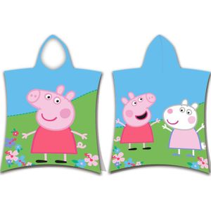 Peppa Pig en Suzy Sheep badponcho 50 x 115 cm Multi - 50x115 - Multikleur