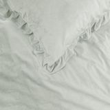 Sleeptime Dekbedovertrek Velvet Ruffles White - 240x220 + 2 kussenslopen 60x70 - Wit