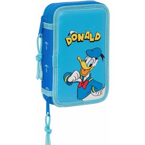 Disney Donald Duck Gevuld Etui, Navy - 28 st. - 19,5 x 12,5 x 4 cm - Polyester - 19,5x12,5x4 - Blauw