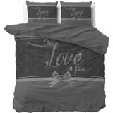 Sleeptime - Pure Love - Dekbedovertrek - Grijs - 140x200x220 + 1 Kussensloop 60x70