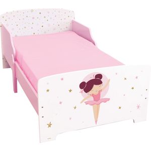 Ballerina Peuter Bed - 70 x 140cm - Multi - Inclusief lattenbodem - 70x140 - Multikleur