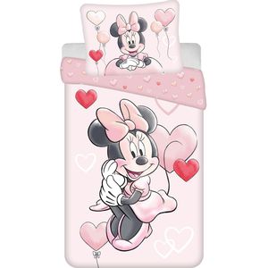 Disney Minnie Mouse - Dekbedovertrek Ballon - 140 x 200 cm / 70 x 90 cm - Katoen --140x200 + 1 kussensloop 70x90