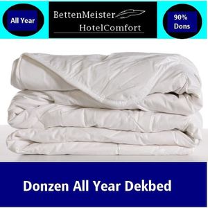 NoLizzz® Donzen All Year Dekbed - 90% Eendendons - Klasse 2 - 200x220 - Wit