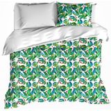 De Witte Lietaer Dekbedovertrek Puddle - Eenpersoons - 140 x 200/220 cm - Katoen