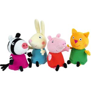 Peppa Pig - Knuffels Friends (set van 4) Ca. 17 cm - Pluche