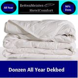 NoLizzz® Donzen All Year Dekbed - 90% Eendendons - Klasse 2 - 240x200 - Wit