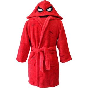 Spiderman Badjas Mask - Polyester - 6/8 jaar - Rood