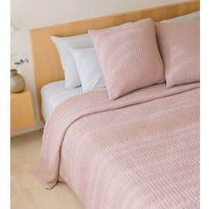 Torres Novas 1845 Beddensprei Wafel Oudroze - 280 x 260 cm - Katoen